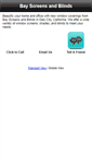 Mobile Screenshot of bayscreensandblinds.com