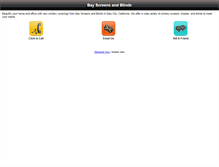 Tablet Screenshot of bayscreensandblinds.com